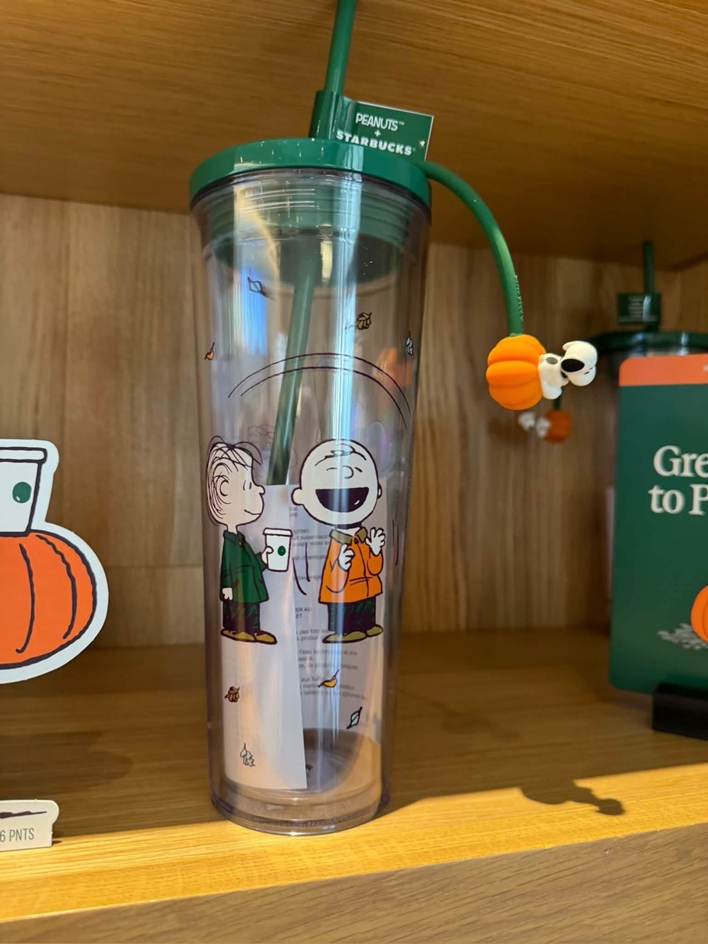 Starbucks Peanuts
Snoopy Pumpkin Cold Cup
Tumbler Straw Topper - Picture 5 of 6